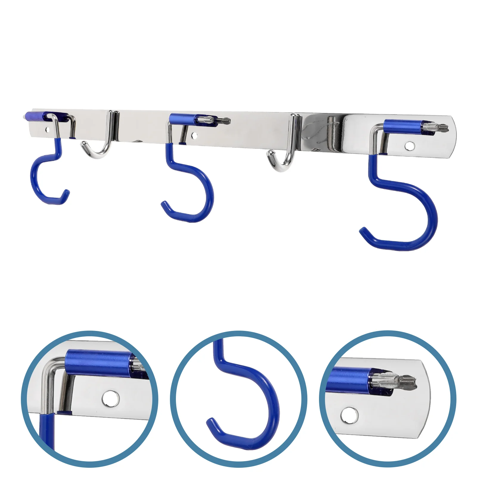 

Mop Holder Coat Hook Hat Hooks Broom Metal Wall Storage Rack Bathroom Wall-mounted Clothes Ordinary