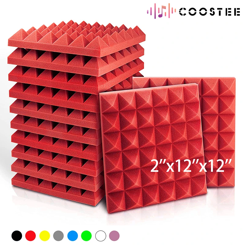 

Acoustic Foam Panels 6/12/24 Pcs Soundproof Foam Wall Panels Studio Sound Proof Foam Soundproofing On The Wall KTV Room