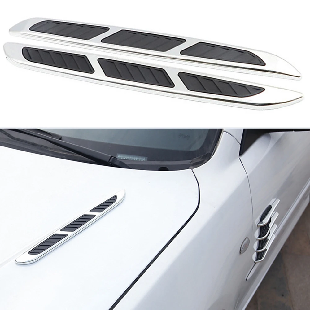Car SUV Hood Stickers Exterior Hood Side Air Intake Flow Vent Cover