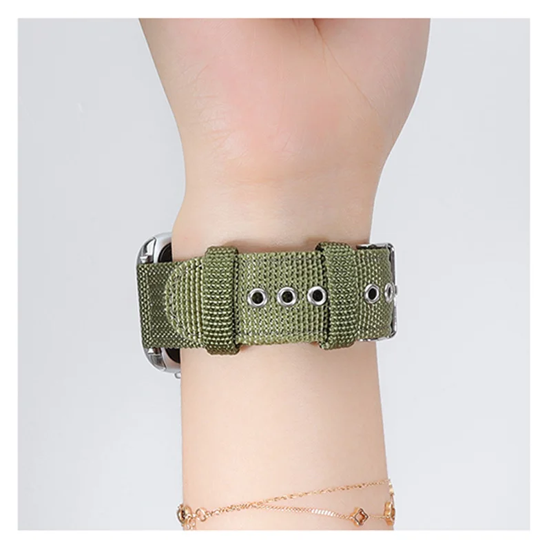 Stylish Canvas Nylon Band with Butterfly Buckle