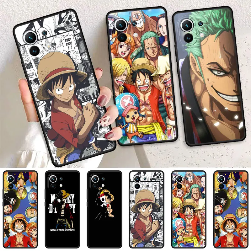 

Case For Xiaomi Mi Poco X3 NFC 11T Pro 11 Lite 12 X5 13 X4 GT 10T 9T M5 M3 C40 F1 Silicone Phone Cover Anime One- Piece Bumper