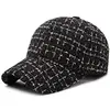 Autumn Winter Women Baseball Cap Fashion Gold Thread Tweed Snapback Caps Female Adjustable Outdoor Warm Sun Hat Elegant Dad Hats 5
