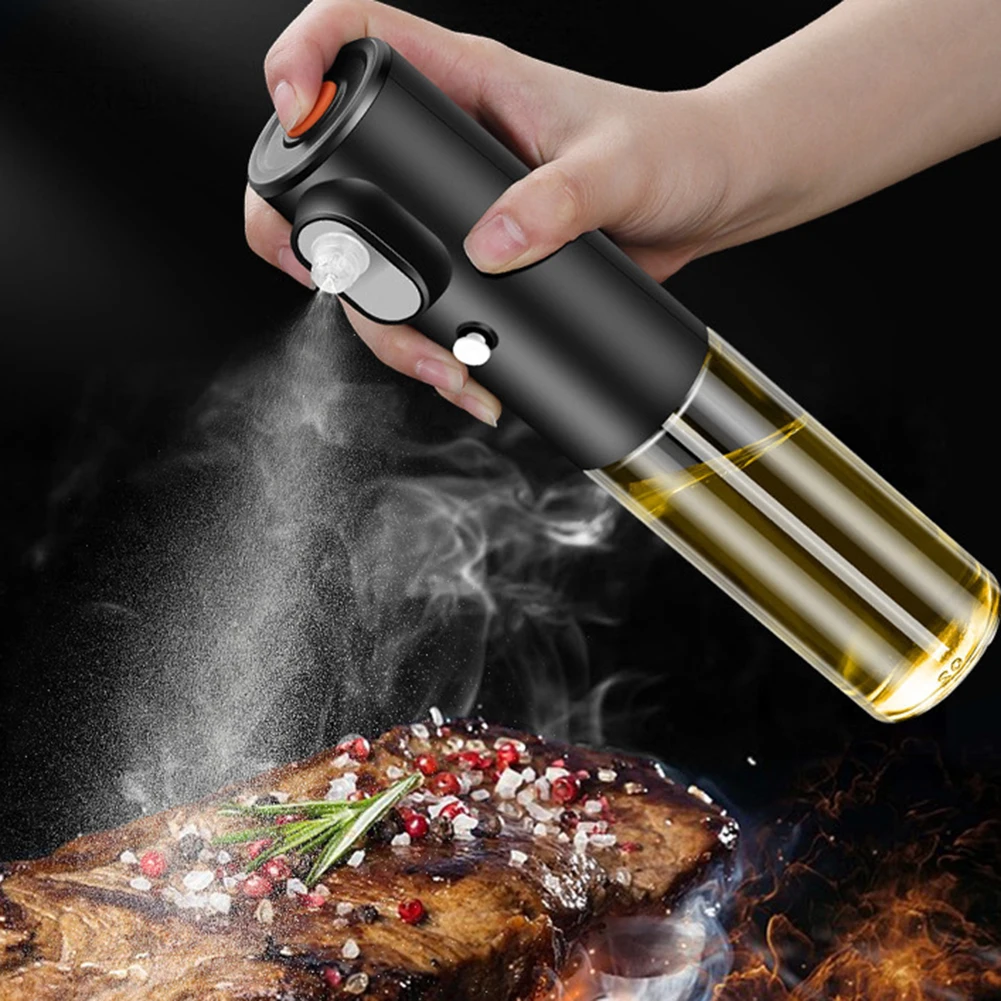 Electric Butter Sprayer USB Rechargeable Oil Spray Bottle Multipurpose No-Leak Spout Oil Dispenser Kitchen Accessorie BBQ Cook