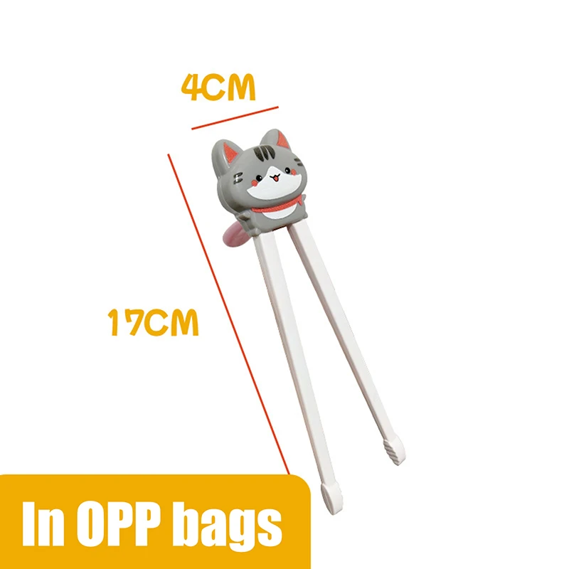 Cartoon Animal Head Children's Training Chopsticks - Reusable and Safe Tableware