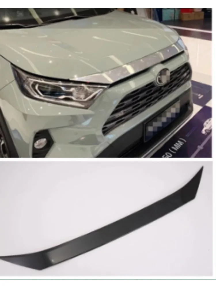 Stainless steel Front Hood Engine Decorative Cover Trim For Toyota RAV4 AX50-Accessories Regular version