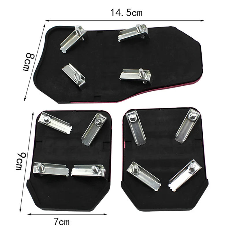 Universal Aluminum Manual Automatic Transmission Non-Slip Design Car Pedal Cover Set Kit Gas Brake Pedal car accessories,car pedals,pedal cover,stainless steel pedal cover,racing pedals