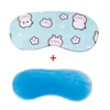 Sleep Mask Eyeshade Cover Eye Mask Natural Sleeping Soft Blindfold Eyepatch Sleep Eyeshade Eye Cover with Cooling Gel 1