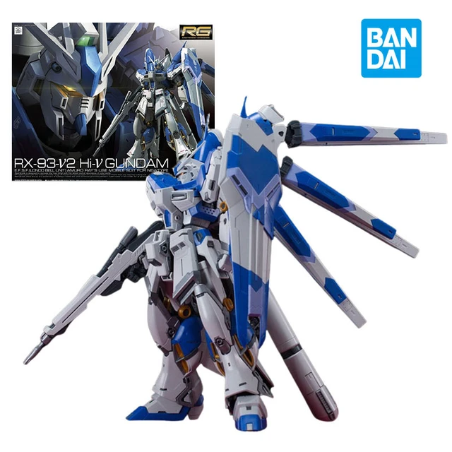 Bandai gundam anime modell rg RX-93-V2 HI-V gundam action figur 
