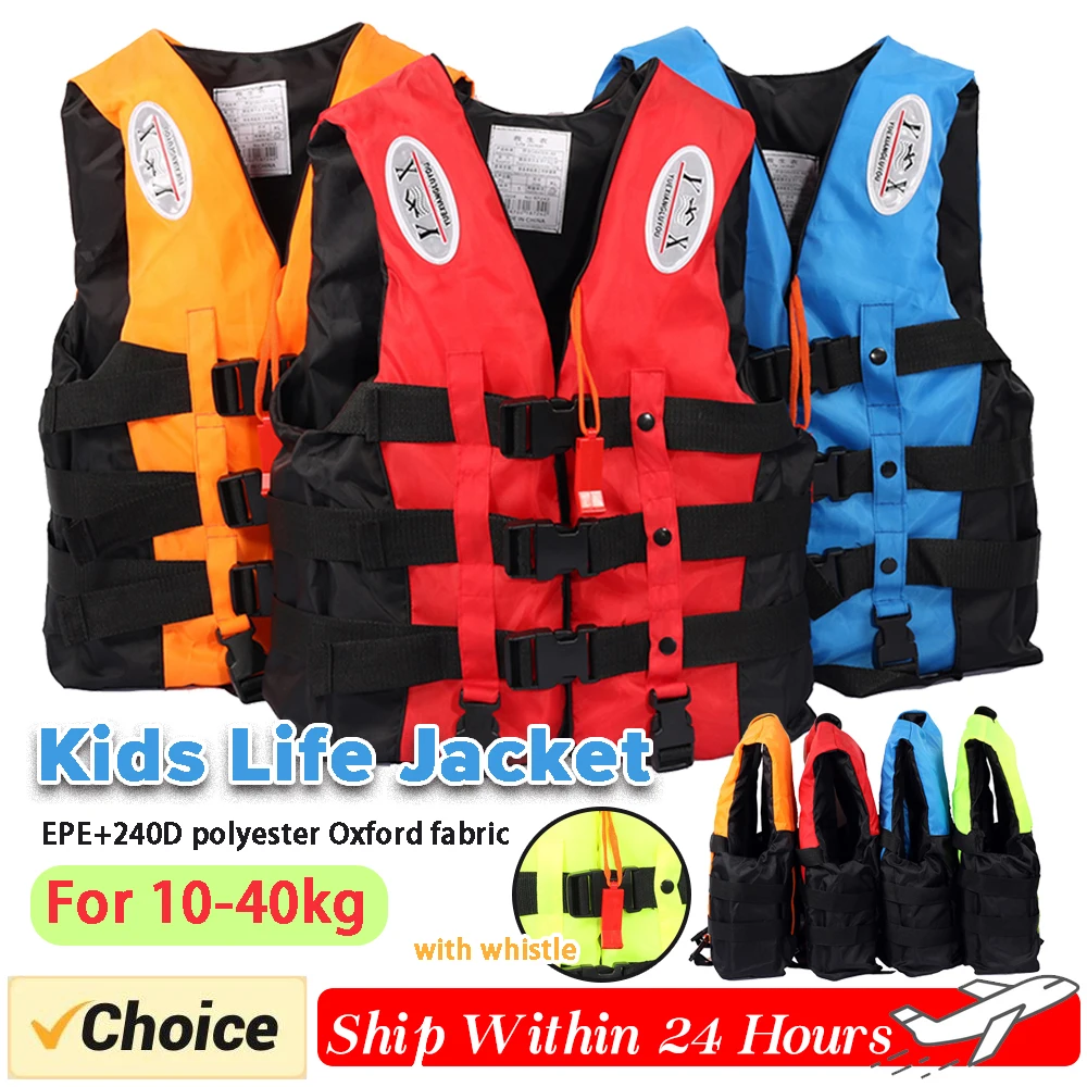 Outdoor-Kids-Swimming-Life-Jacket-Adjustable-Buoyancy-Survival-Suit ...