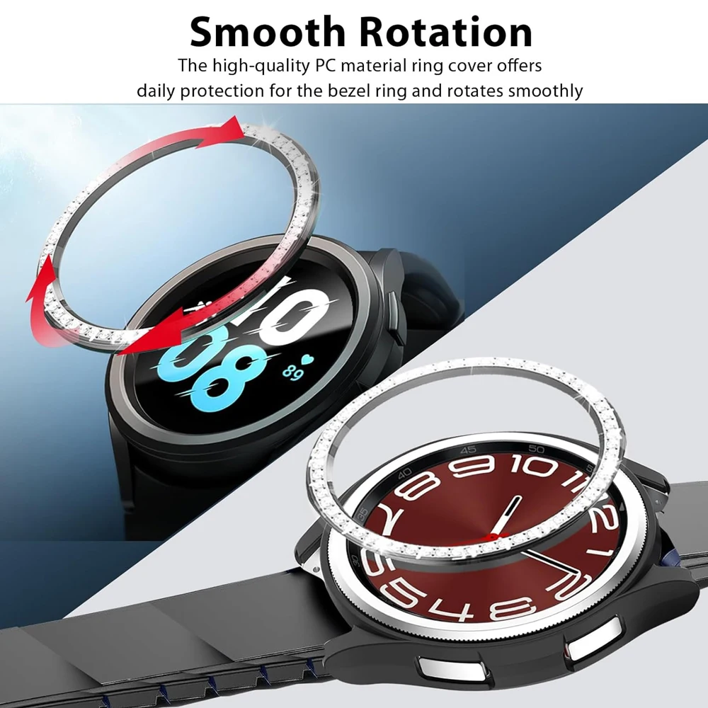 Luxurious Metal Bezel with Diamond Accents