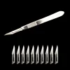 Metal Scalpel 11 Antiskid Knife Craft Carving Knife Mobile Phone Notebook Computer PCB Maintenance Manual Tool Blade 4