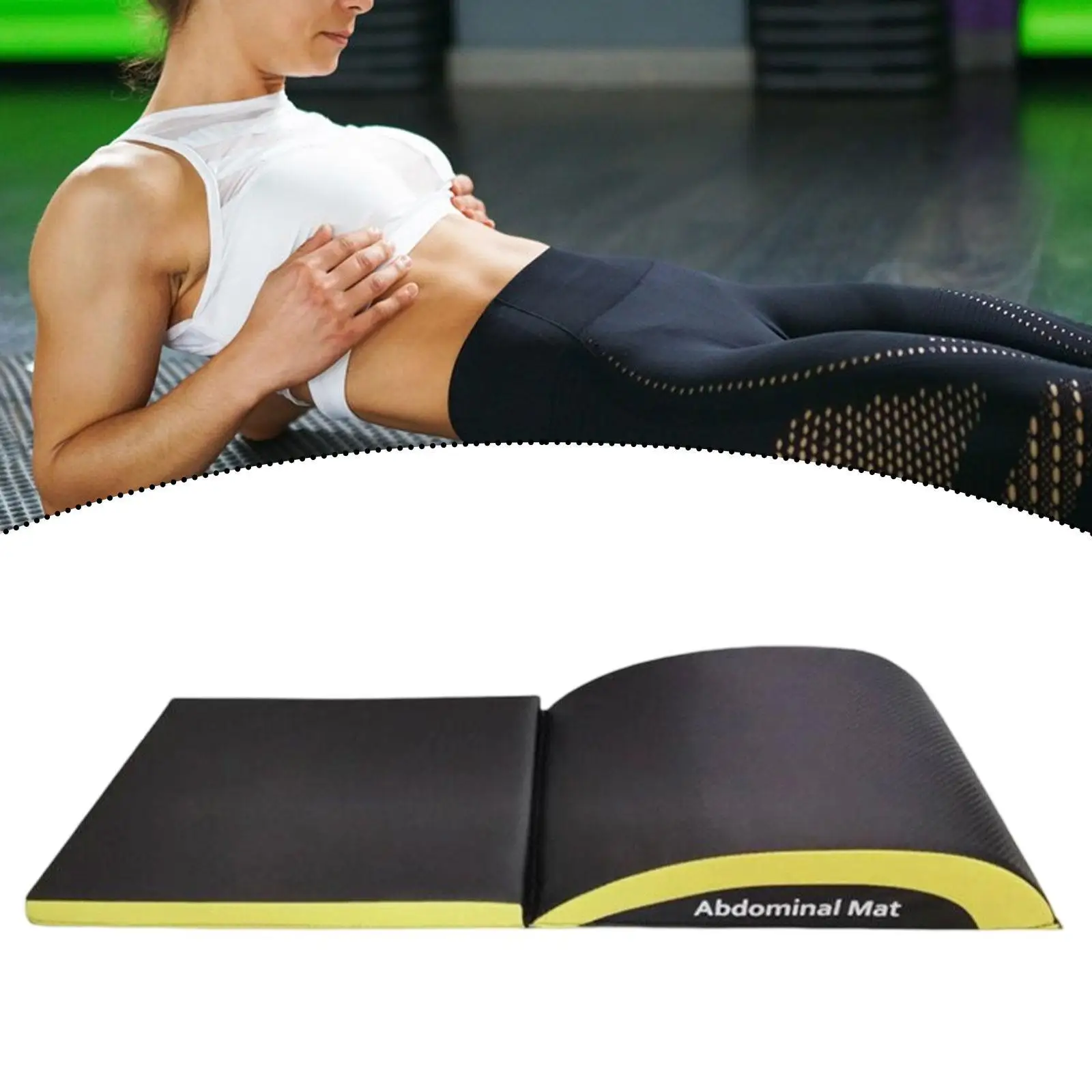 Ab Exercise Mat Abdominal Mat for Men Women Premium Stretch Muscles Lumbar