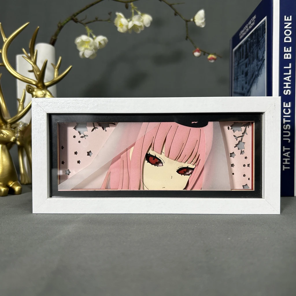 Creative Design Anime 3D Paper Cut Light Box Cartoon Anime Character Led  Light Shadow Box Frame
