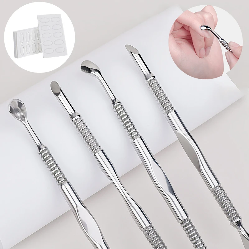 

1pcs 2 In 1 Stainless Steel Cuticle Pusher Nail Manicures Remover Manicure For Pedicure Remover Tools Manicure Tools
