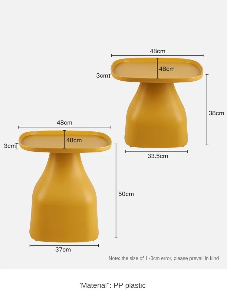 Nordic Designer Sofa Side Table Simple Multifunctional Plastic Coffee Table Fashionable Creative Flower Modern Side Tables