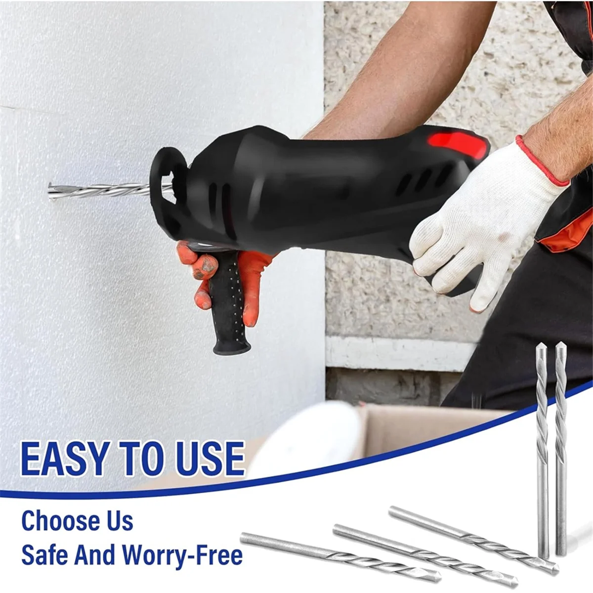 50Pcs 1/8 Inch Drywall Guide Point Cutting Bits Drywall Tools,Dry Wall Cutting Tools,for Use with Spiral Saw