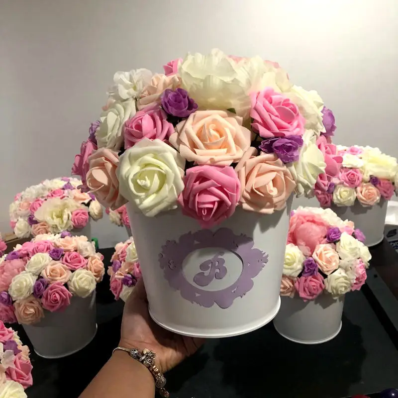 

10/20/30 шт., искусственные розы из пены, 8 см
