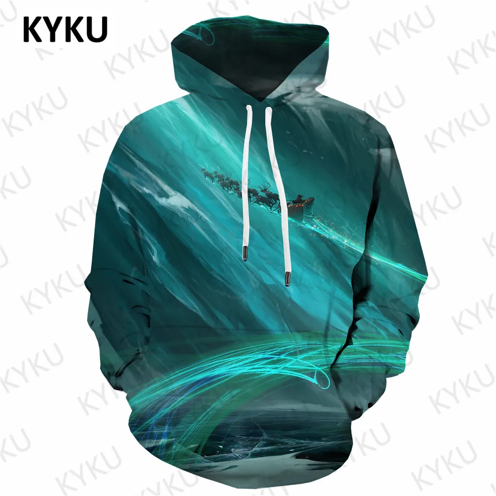 

3d Hoodies Christmas Hoodie Men Santa Claus Hooded Casual Deer 3d Printed Gift Hoodie Print Starry Sky Hoody Anime Long Sleeve