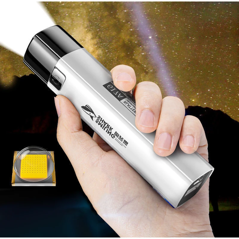 New 2 IN 1 9990000LM Ultra Bright Tactical LED Flashlight Mini Torch