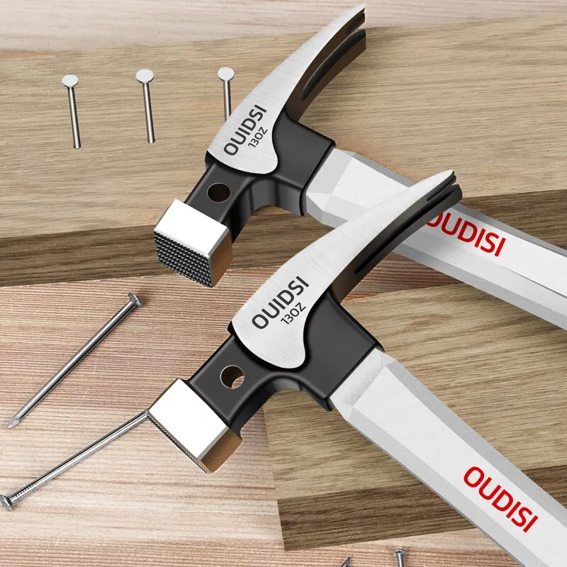 Multifunction Non-slip Shockproof Steel Hammer Hand Tool Magnetic Claw Hammer for Woodworking Automatic Nail Suction Hammer 5