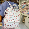 Cherry Printing Woman Backpack 2023 New Cute Schoolbag Student Book School Bag For Teenage Girls Boys High Quality Rucksack 1