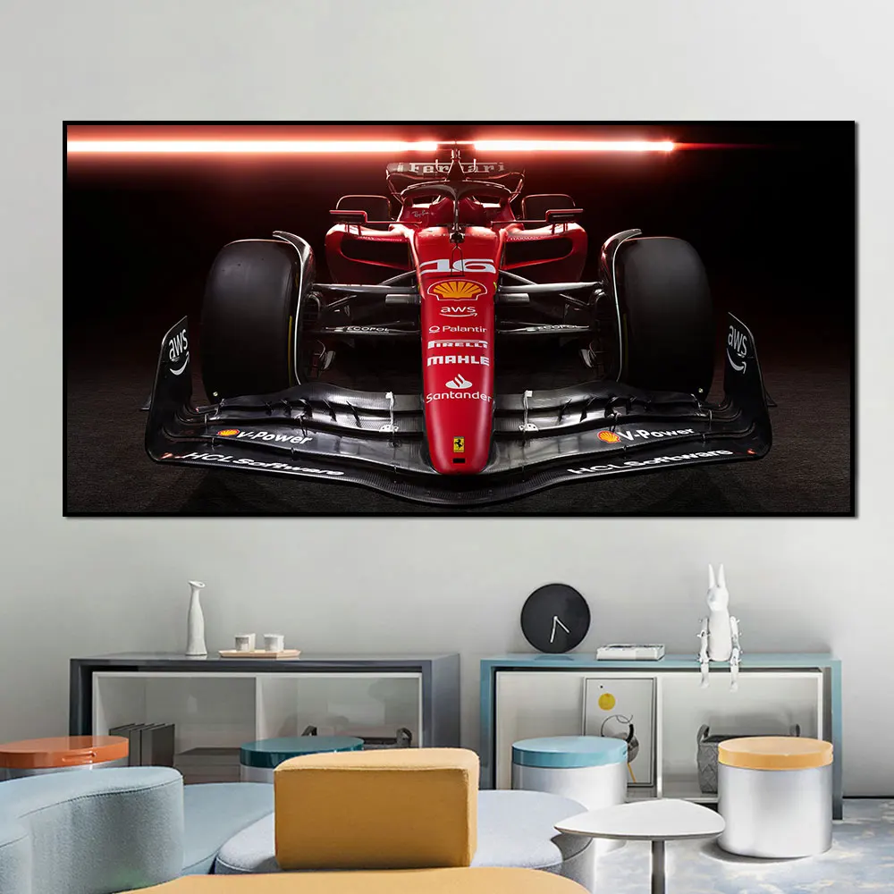 2023 Leclerc and Sainz Ferrari F1 Art Poster Print, Formula 1 Poster,  Charles Leclerc Poster, Carlos Sainz Ferrari Poster, Ferrari F1 Poster 