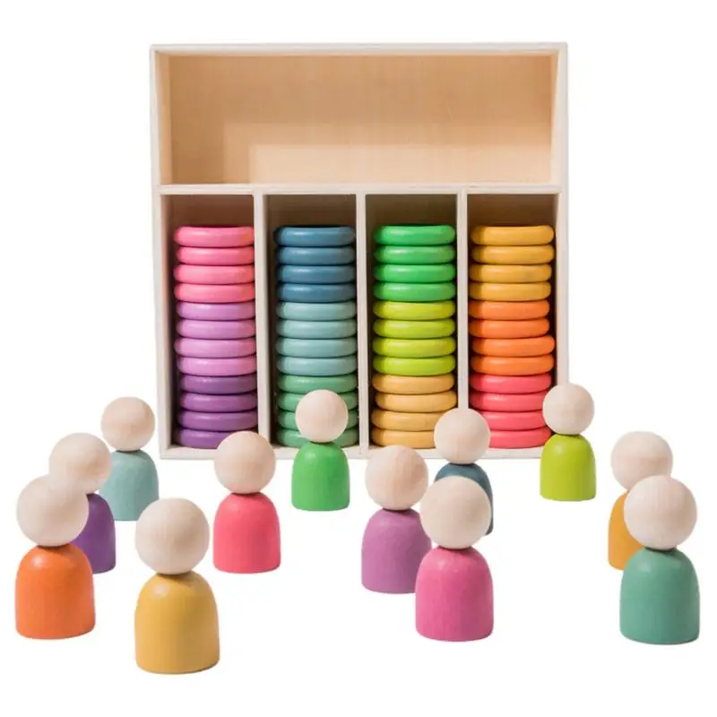 wooden-color-sorting-stacking-rings-color-matching-game-peg-doll-toys-building-blocks-stacking-game-preschool-fine-motor-skill