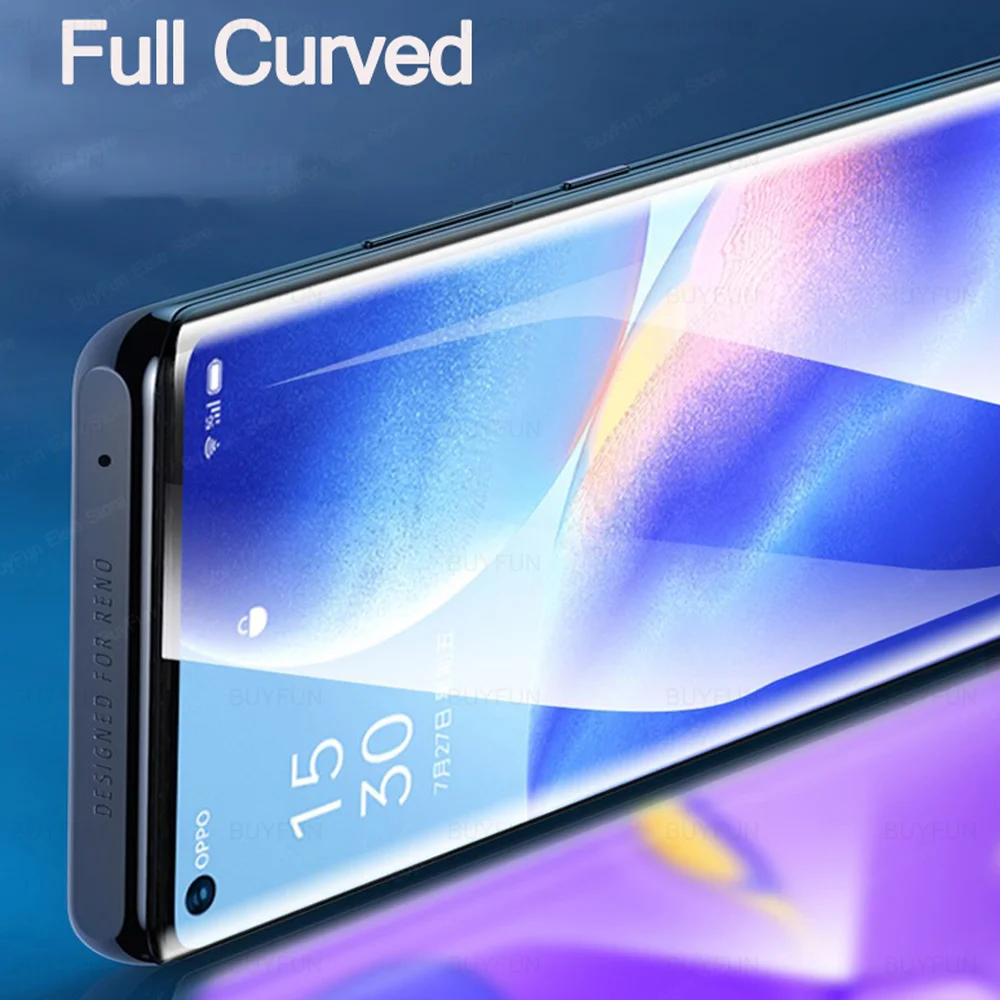 1/2 قطعة غطاء منحني من الزجاج المقسى لهاتف Honor M...