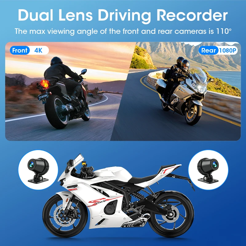 Motorcycle 4K GPS Monitor 4