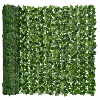 50X200 cm edera artificiale siepe foglia verde pannelli di recinzione finta privacy recinzione schermo per la casa giardino esterno balcone decorazione 1X3 m 1