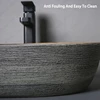 Ceramic Table Sink Porcelain Washbasin Above Counter Vanity Bowl Art Basin Countertop Vessel Sink For Bathroom Balcony Lavatory 5
