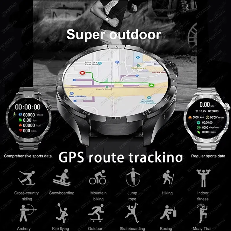 2026 New G4 PLUS GPS Sports Compass SmartWatch Men 1.85" AMOLED HD Screen NFC IP68 Waterproof Bluetooth Call Smartbracelet Woman 5