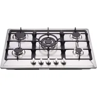 Kitchen cooktop, sealed 5-burner cooktop, stainless steel cooktop, kitchen workstation cooktop, kitchen cooktop 1