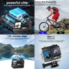 5K 4K60FPS Action Camera Dual IPS Touch LCD EIS 170° DVR 30M Waterproof 5X Zoom Sport Camera With Wireless Mic&Remote Control 3