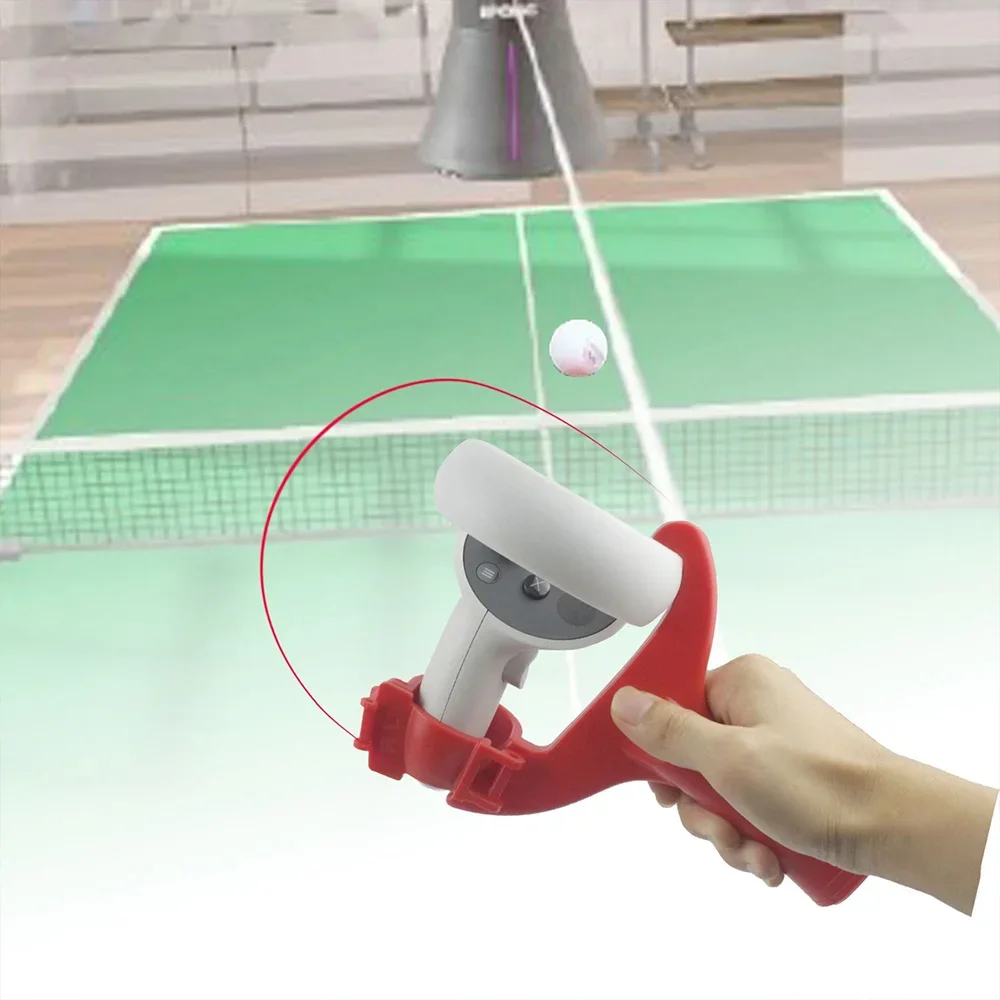 Grip Handle For Oculus Quest 2 Table Tennis Handle Controllers Playing Eleven Ping Pong Racket Enhanced VR Game Accessories