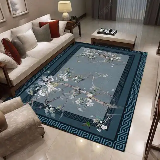 

Chinese Style Living Room Carpet, Rectangle Carpets, Large Area Rugs, Home Decoration, Sofa, Coffee Table, Study Room