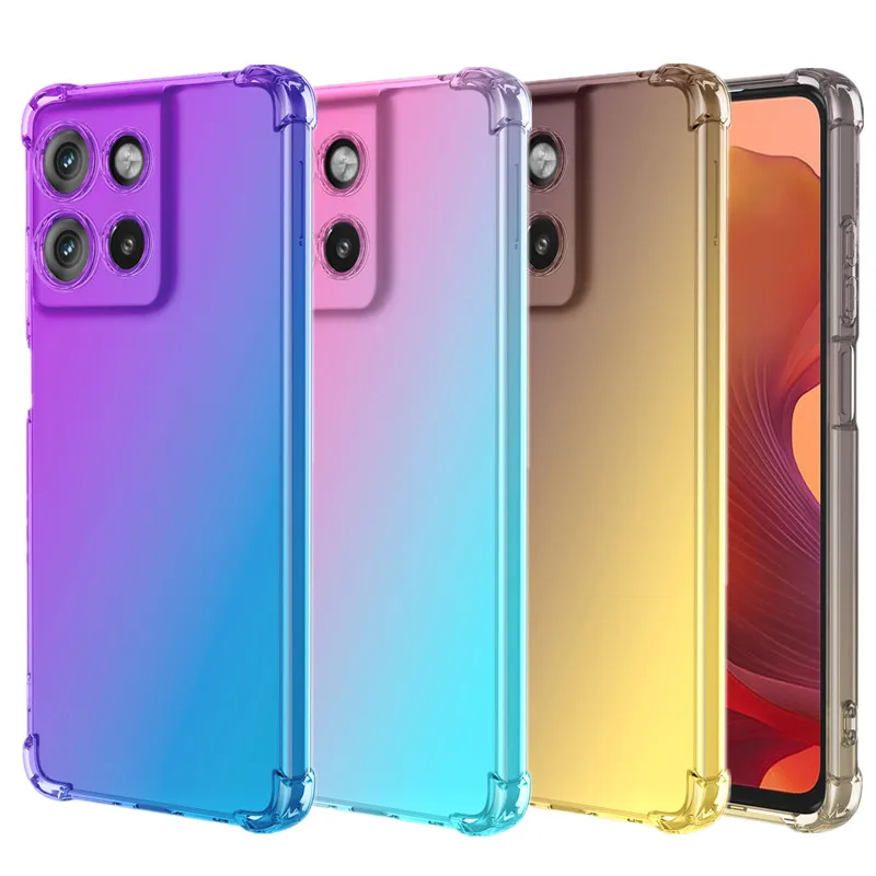 Shockproof Gradient TPU Protective Phone Case Cover