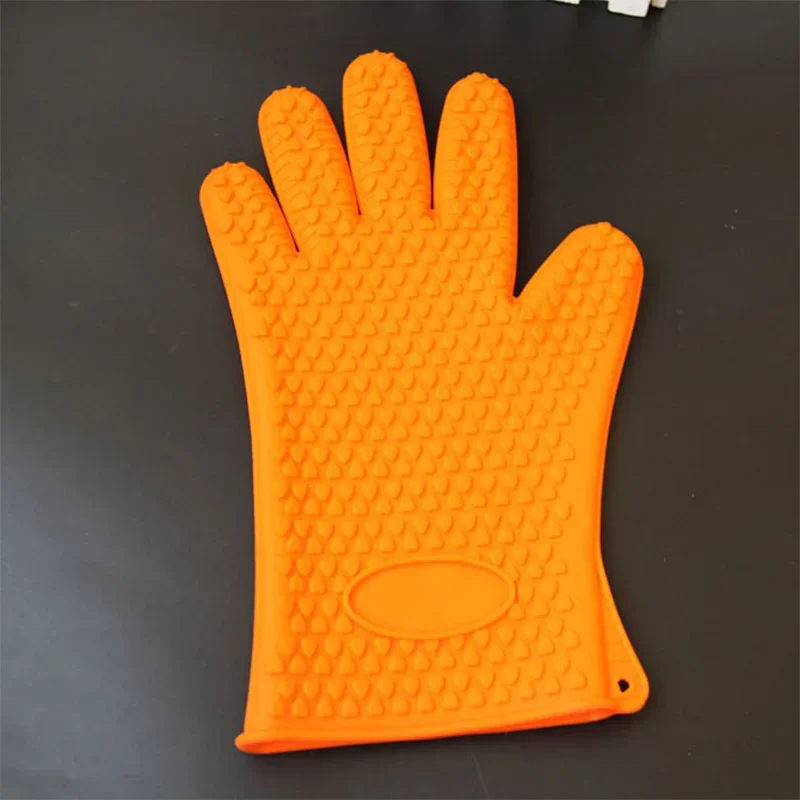 1 Hand Bake Silicone Gloves Microwave Oven Baking Gloves Kitchen Anti-scald Anti-slip Silicone Holder Mitt Kitchen BBQ Oven Pot,silicone oven mitts,kitchen gloves,silicone oven gloves