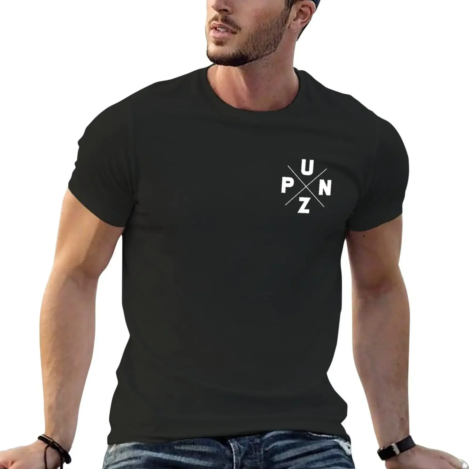 

punz merch T-Shirt boys animal print anime clothes mens graphic t-shirts funny