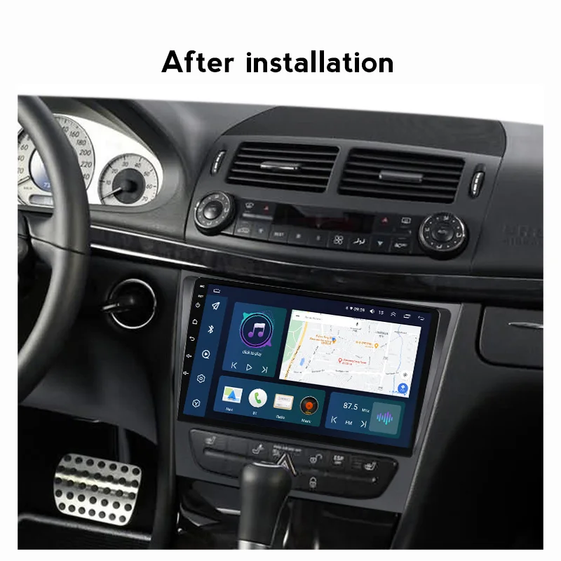 Автомагнитола на Android 11 для Mercedes Benz E-class W211 E200 E220 E300 E350 E240 CLS 2002-2010 мультимедийный