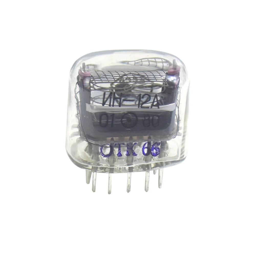 1Pcs IN-12 IN12 Glow Tube with Decimal Point Digital Tube Nixie Tube Clock Glow Tube for Glow Clock Nixie Digital LED Clock