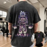 Dragon Ball Inspired Goku Washed Oversized T-Shirt - Image 3