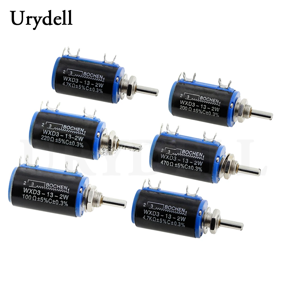5 шт. WXD3-13-2W 100R 200R 220R 470R 680R 1K 2 K 3 4 7 6 10K поворотный боковой 8 проволочный потенциометр