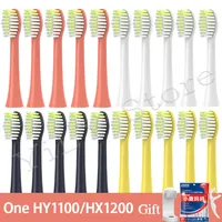 Replacement Toothbrush Heads for One Series HY1100/HX1200 Electric Brush Heads BH1022/1000 Series Vacuum Nozzle With Caps Gift 1