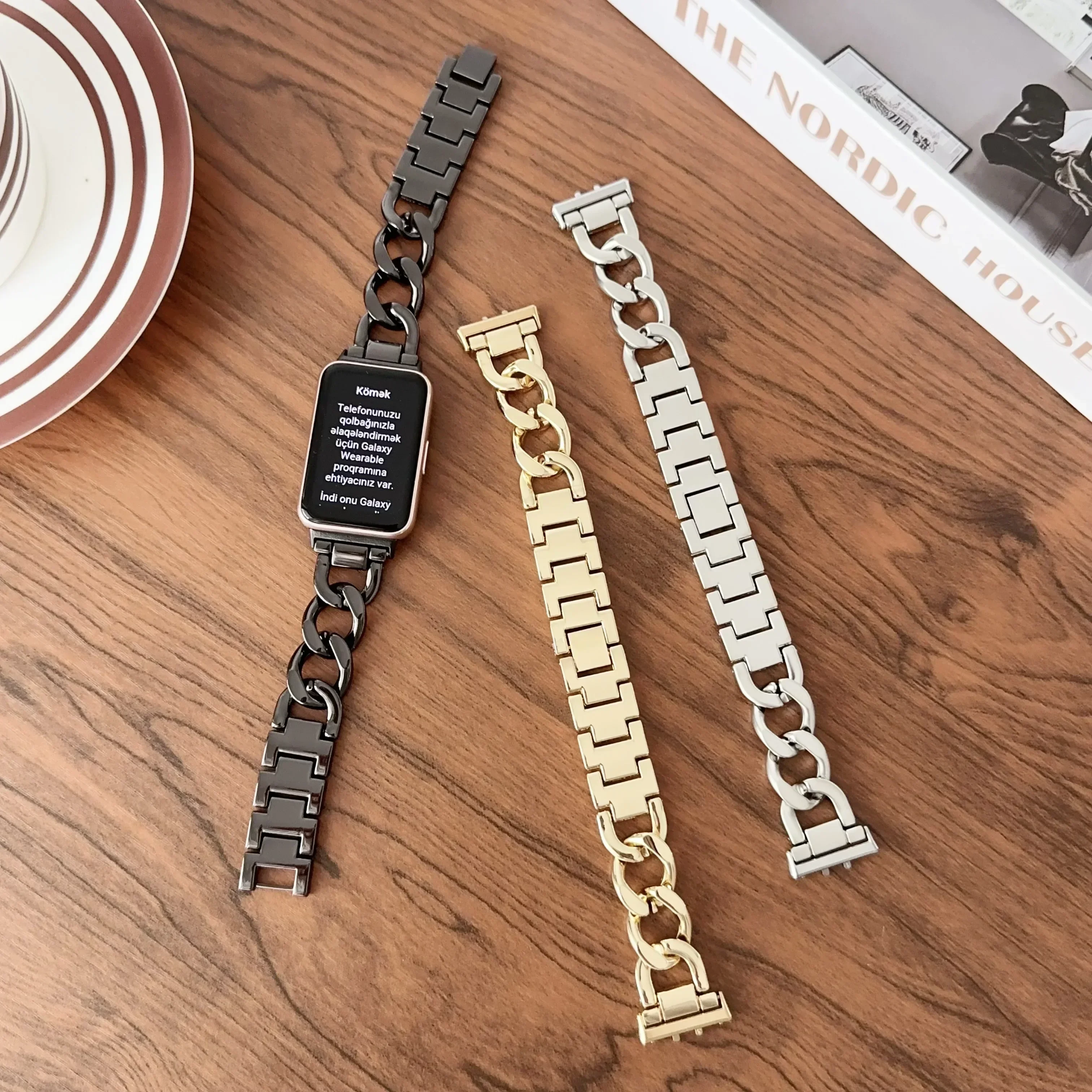 Stainless Steel Metal Chain Watchband Accessories