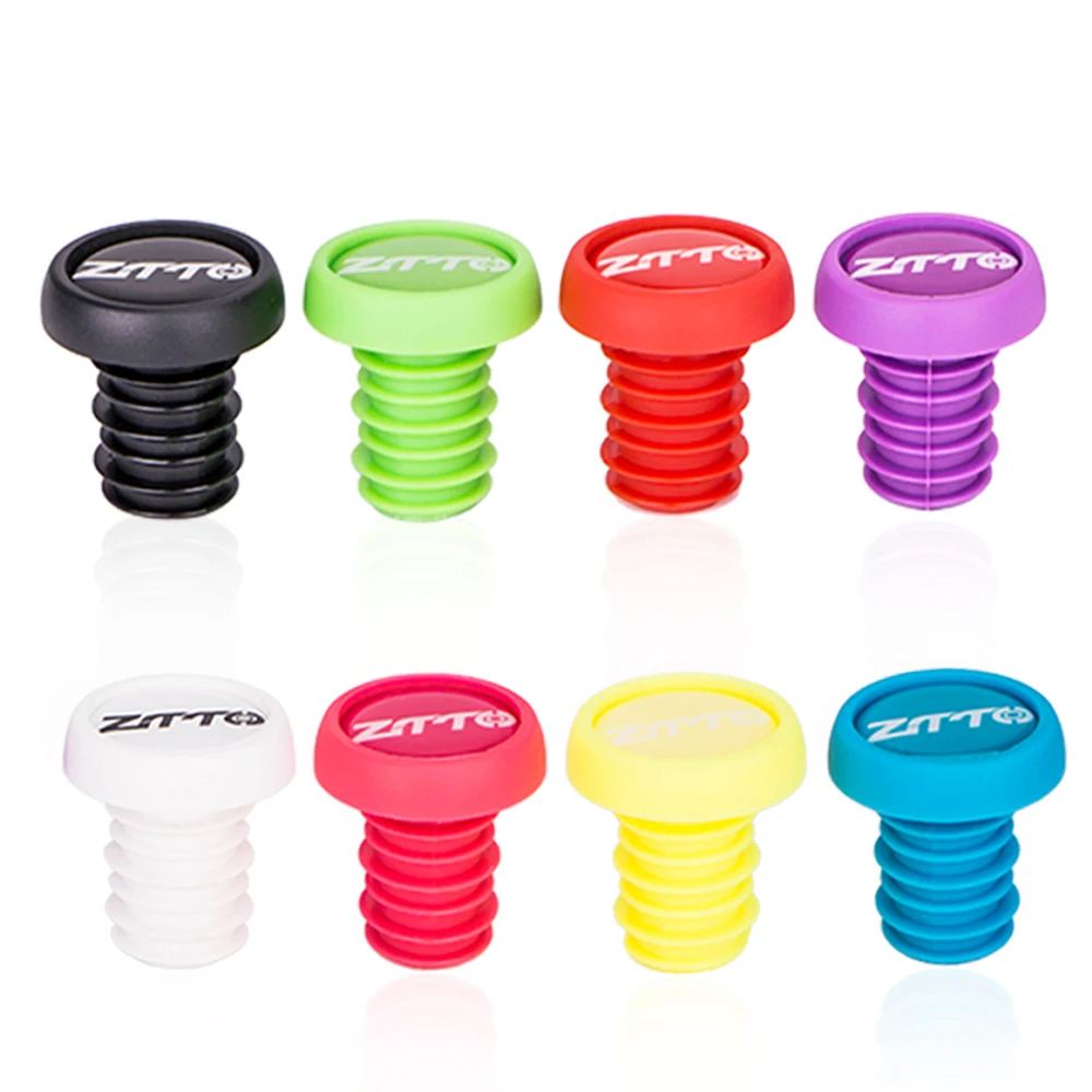 Bicycle Silicone Handlebar End Plugs Caps PVC Handle Grip Bar Silica Gel Stoppers For Bmx Dh Fr Balance Bike