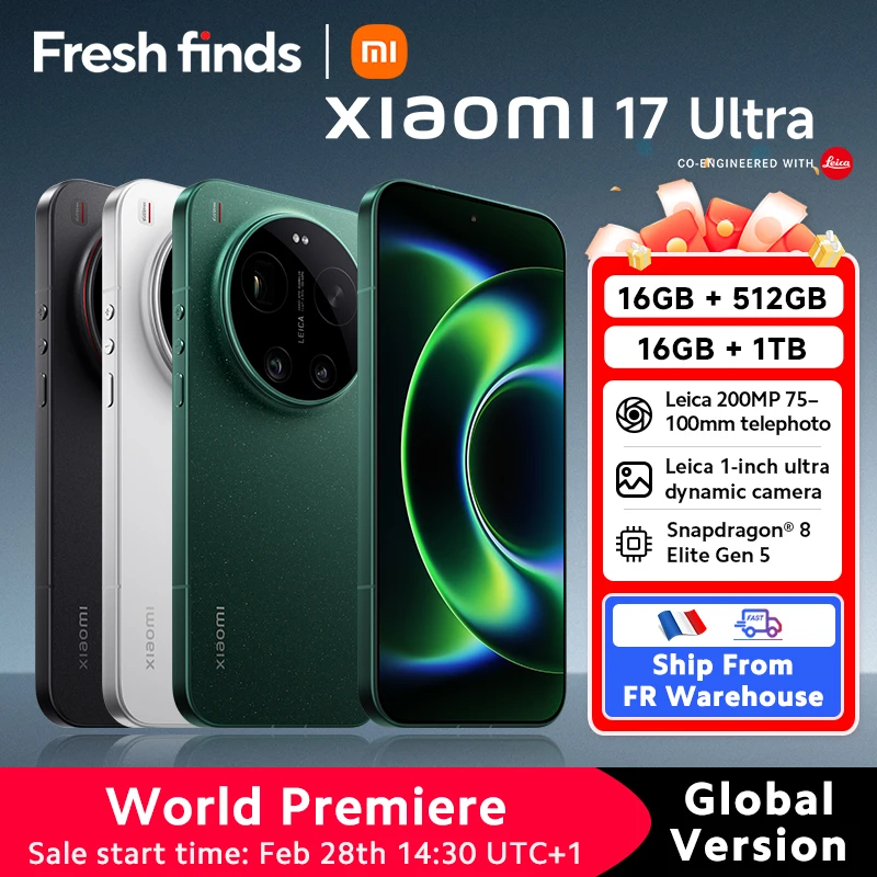 Smartfon Xiaomi 17 Ultra z EU za $1336.95 / ~5046zł
