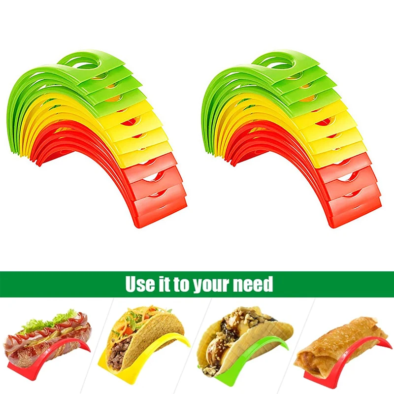 Burrito Rack Tortilla Tray Food Tray for Small Parties Non-toxic Bisphenol Free Tuesday Kitchen Items Cooking Door Hot Dog Grill