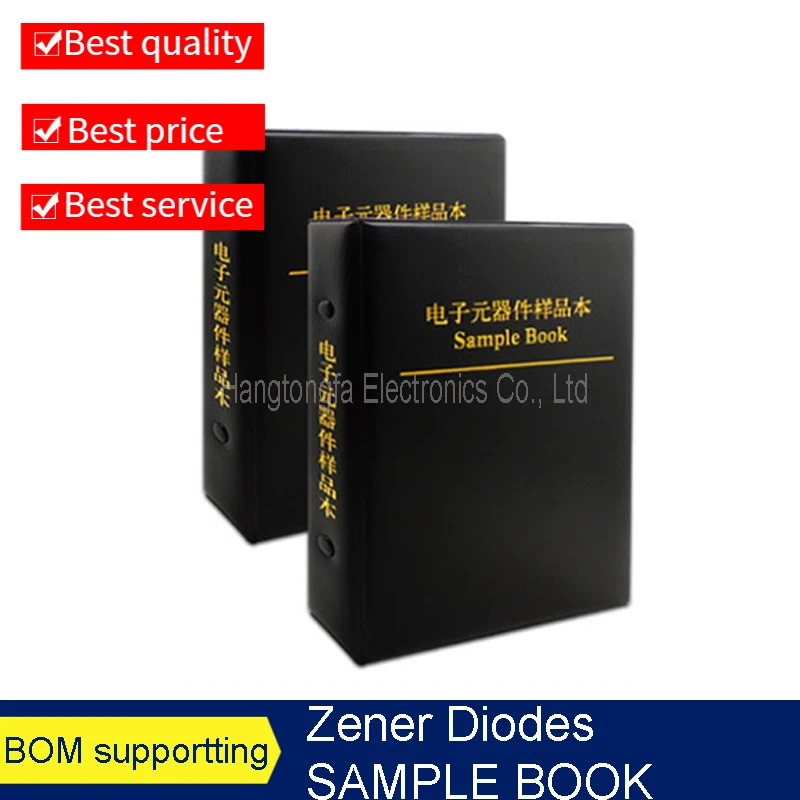 

Zener Diodes Sample Book SMD 35 kinds x50pcs commonly used LL34 1/2W 2V~68V Assortment Kit Assorted glass tube NEW