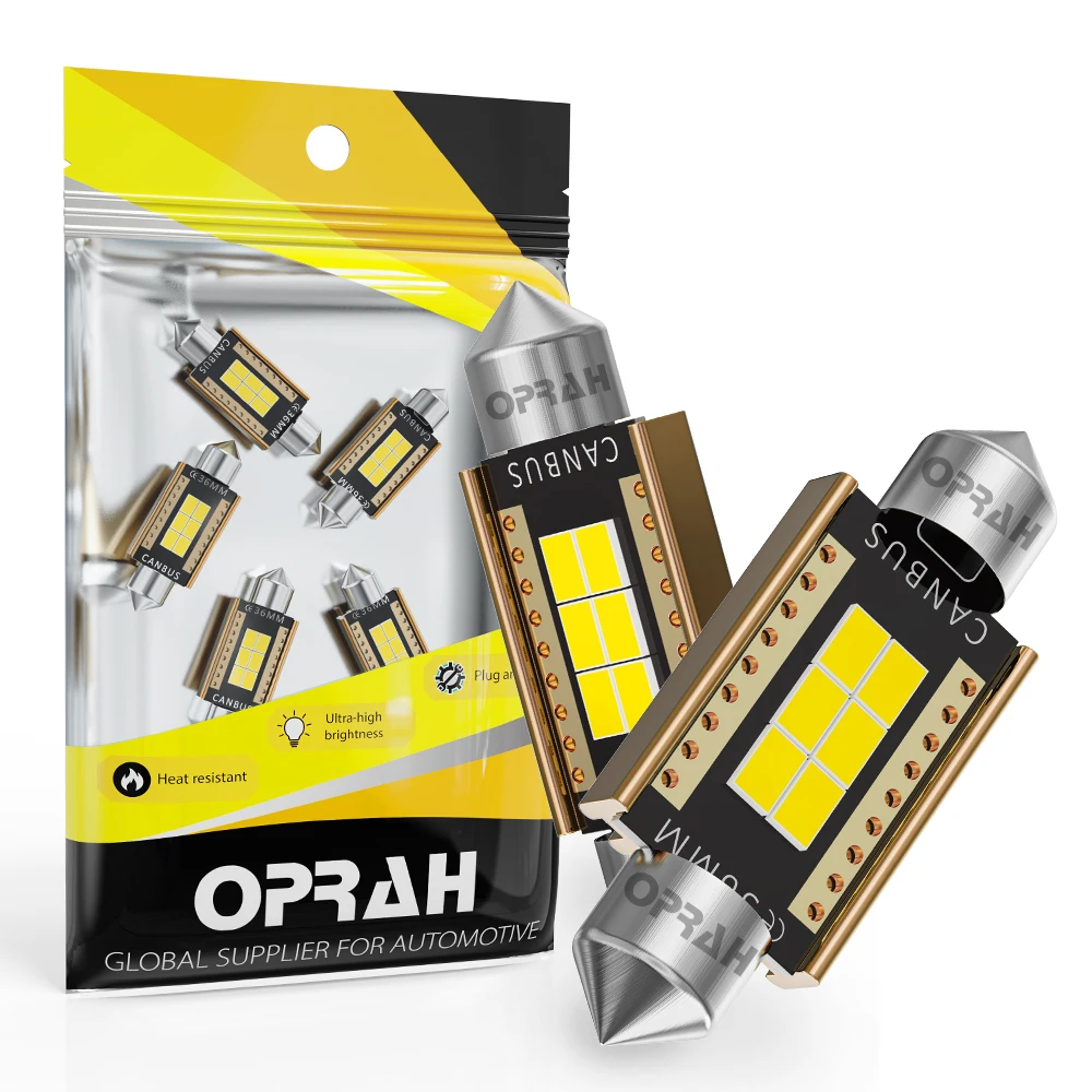 

2pcs 31mm 36mm 39mm 41mm Festoon Light LED C5W C10W Car Interor Indicator Signal Reading Lamp High Power Canbus 3020EMC No Error